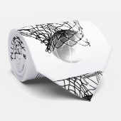 白黒バスケットボールタイカスタムプ ネクタイ (ロール)