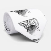 白黒バスケットボールタイカスタムプ ネクタイ (ロール)