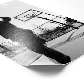 白黒バスケットボールトス フォトプリント            (角)