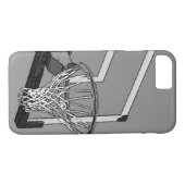 白黒バスケットボールフープiPhone 7ケース Case-Mate iPhoneケース (裏面(横))