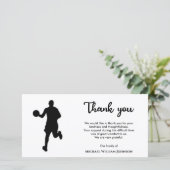 白黒バスケットボールプレイヤー追悼式 サンキューカード (スタンド正面)