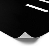 白黒バスケットボールポスターこのゲームが大好き ポスター (角)