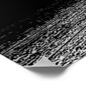 白黒バスケットボールポスター ポスター (角)