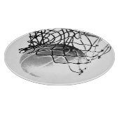 白黒バスケットボール カッティングボード (角)