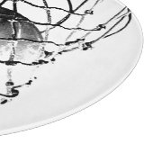 白黒バスケットボール カッティングボード (角)