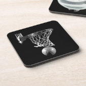白黒バスケットボール コースター (左側)