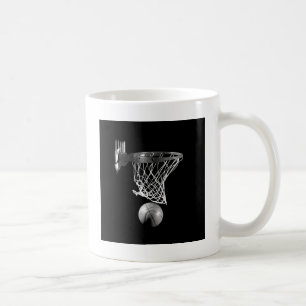 白黒バスケットボール コーヒーマグカップ