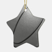 白黒バスケットボール セラミックオーナメント (左)