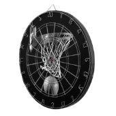 白黒バスケットボール ダーツボード (正面右)