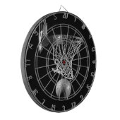 白黒バスケットボール ダーツボード (正面左)