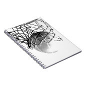 白黒バスケットボール ノートブック (右側)