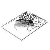 白黒バスケットボール ノートブック (左側)