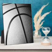 白黒バスケットボール フォトプラーク (側面)