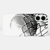 白黒バスケットボール Case-Mate iPhoneケース (裏面 (横))