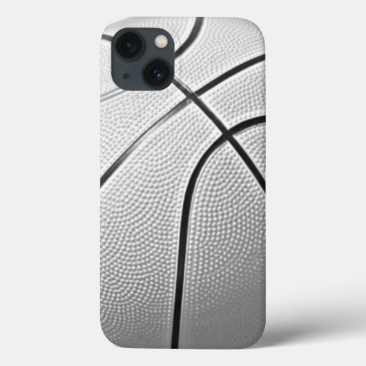 白黒バスケットボール Case-Mate iPhoneケース (裏面)