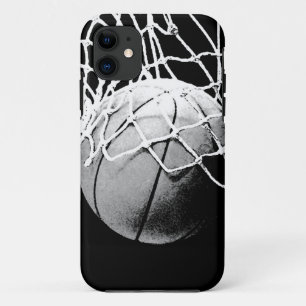 白黒バスケットボール iPhone 11 ケース