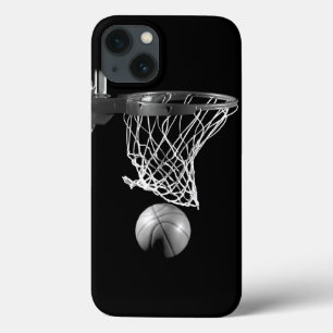白黒バスケットボール iPhone 13ケース
