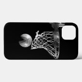 白黒バスケットボール Case-Mate iPhoneケース (裏面 (横))