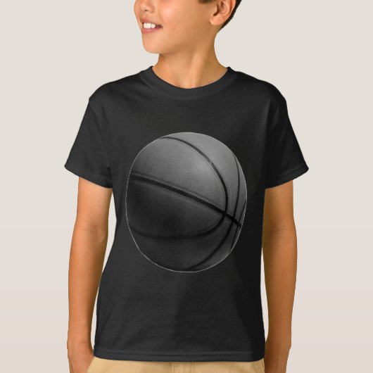 白黒バスケットボール Tシャツ (正面)