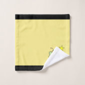 白黒バスタオルセットのかわいいミツバチ バスタオルセット (ウォッシュタオル)