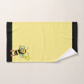 白黒バスタオルセットのかわいいミツバチ バスタオルセット (ハンドタオル)