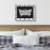 白黒バスタブ キャンバスプリント (インサイチュ (寝室))