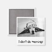 白黒バセットハウンドマグネット マグネット (正面/裏面)