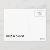 白黒バセットポストカード ポストカード (裏面)