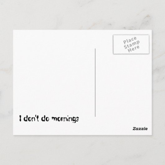 白黒バセットポストカード ポストカード (裏面)