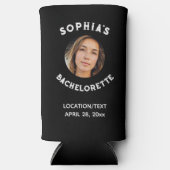 白黒バセロレットパーティーフェイスブックレット スリム缶クーラー (正面)