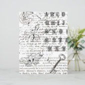 白黒バタフライコラージスクラップブック紙 (スタンド正面)