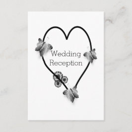 白黒バタフライハート披露宴 エンクロージャーカード