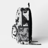 白黒バタフライバックパック プリントバックパック (右)