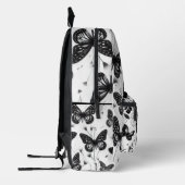 白黒バタフライバックパック プリントバックパック (左)