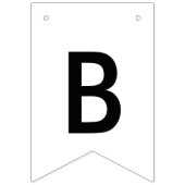 白黒バチュラーパーティ バンティングフラッグ (第2の旗)