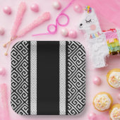 白黒バチュラーパーティ ペーパープレート (パーティー)