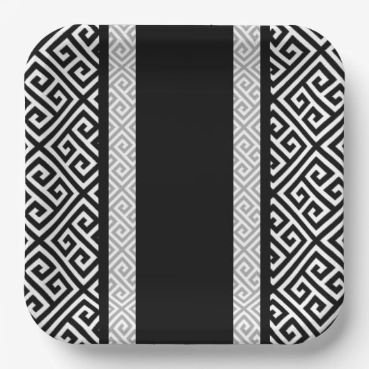 白黒バチュラーパーティ ペーパープレート (正面)