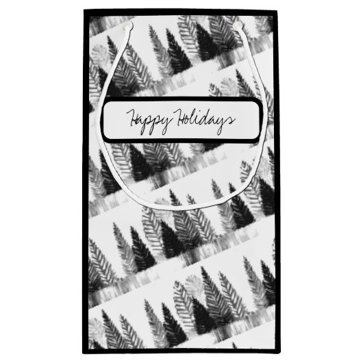 白黒バッグ抱き枕 スモールペーパーバッグ (裏面)