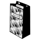 白黒バッグ抱き枕 スモールペーパーバッグ (正面アングル)