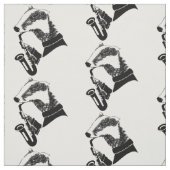 白黒バッジャーサックスパーソナライズされた ファブリック (見本)