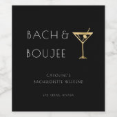 白黒バッハとブジェバチェロレッテ ワインラベル (シングルラベル)