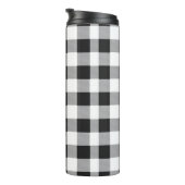 白黒バッファローのプレイドクリスマス タンブラー (回転右)