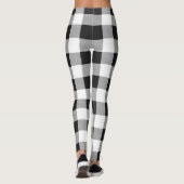 白黒バッファローのプレイドクリスマス レギンス (裏面)