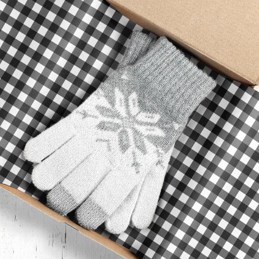 白黒バッファローのプレイドクリスマス 薄葉紙