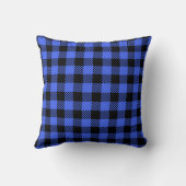 白黒バッファローのプレイド クッション (裏面)