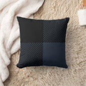 白黒バッファローのプレイド クッション (ブランケット)