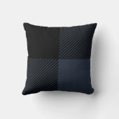 白黒バッファローのプレイド クッション (裏面)