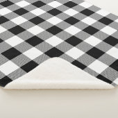 白黒バッファローのプレイド シェルパブランケット (3/4)