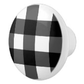 白黒バッファローの点検の家具のノブ セラミックノブ (右)