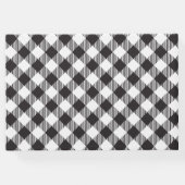 白黒バッファローひまわり結婚の花 ゲストブック (裏面)